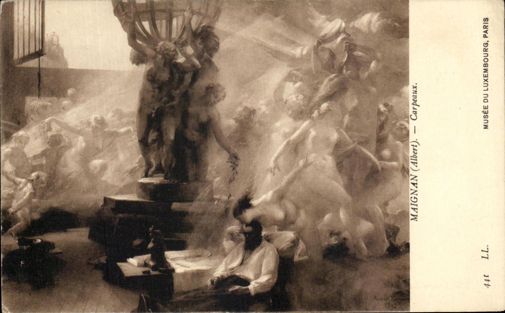 CPA Musee du Luxembourg Paris Maignan Carpeaux 