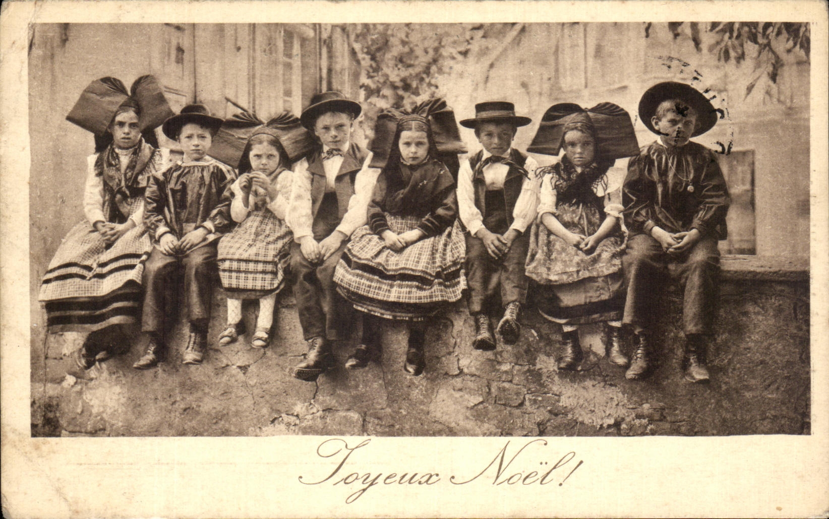 Folklore de Alsacia de los ninos de la fantasia de CPA