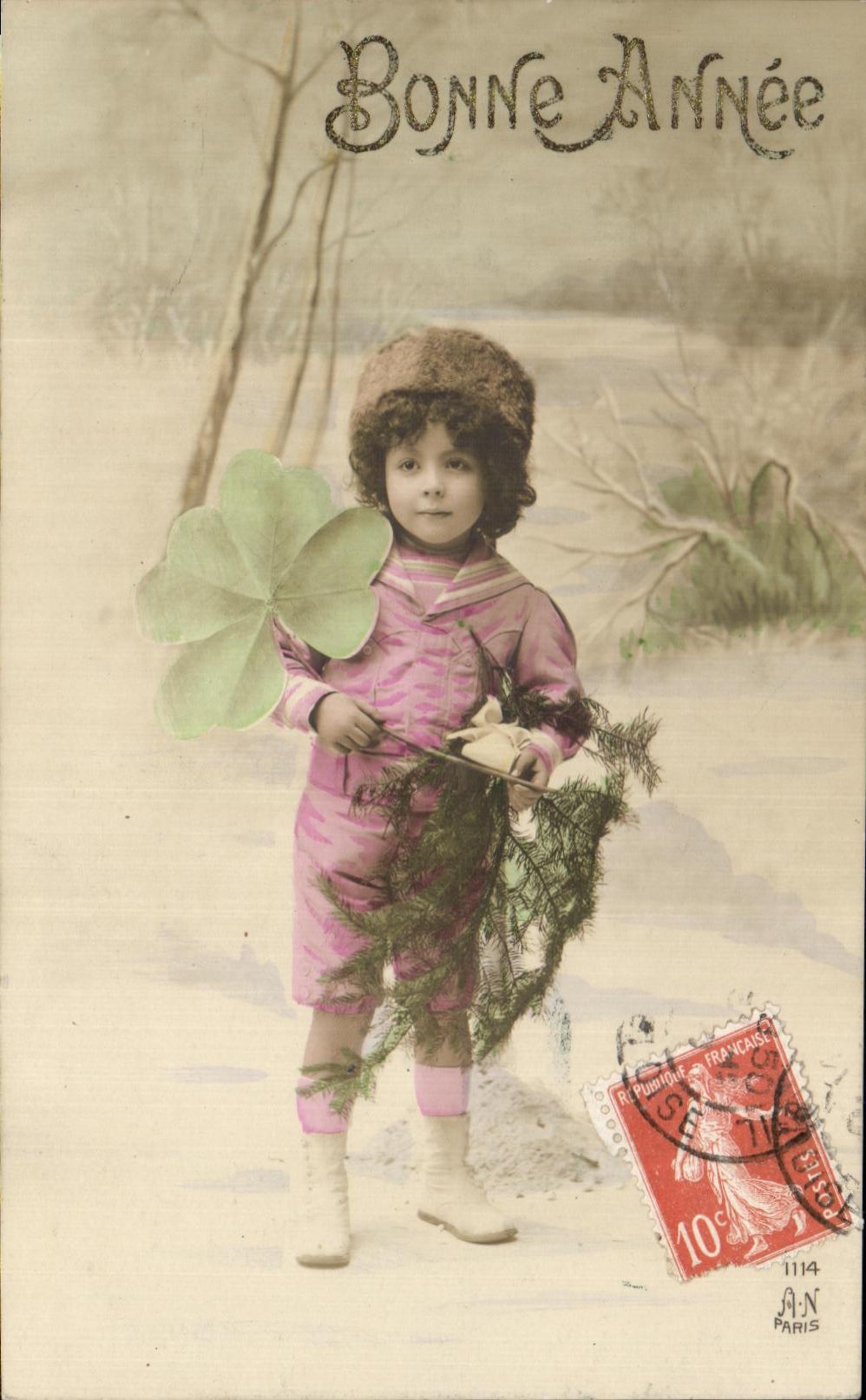 Trebol del nino de la fantasia de CPA