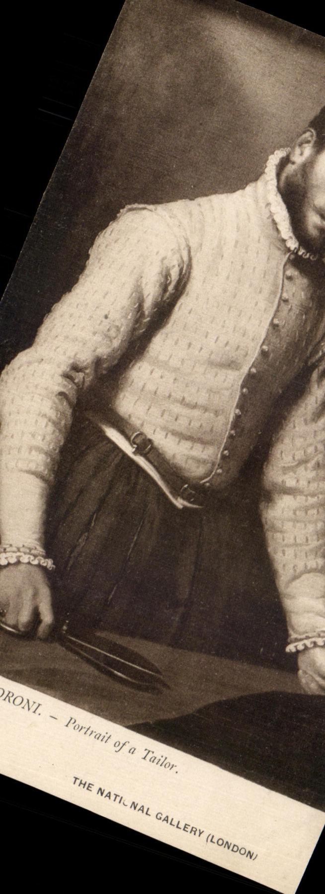 CPA Moroni Portrait of a tailor Tailleur National Gallery London 