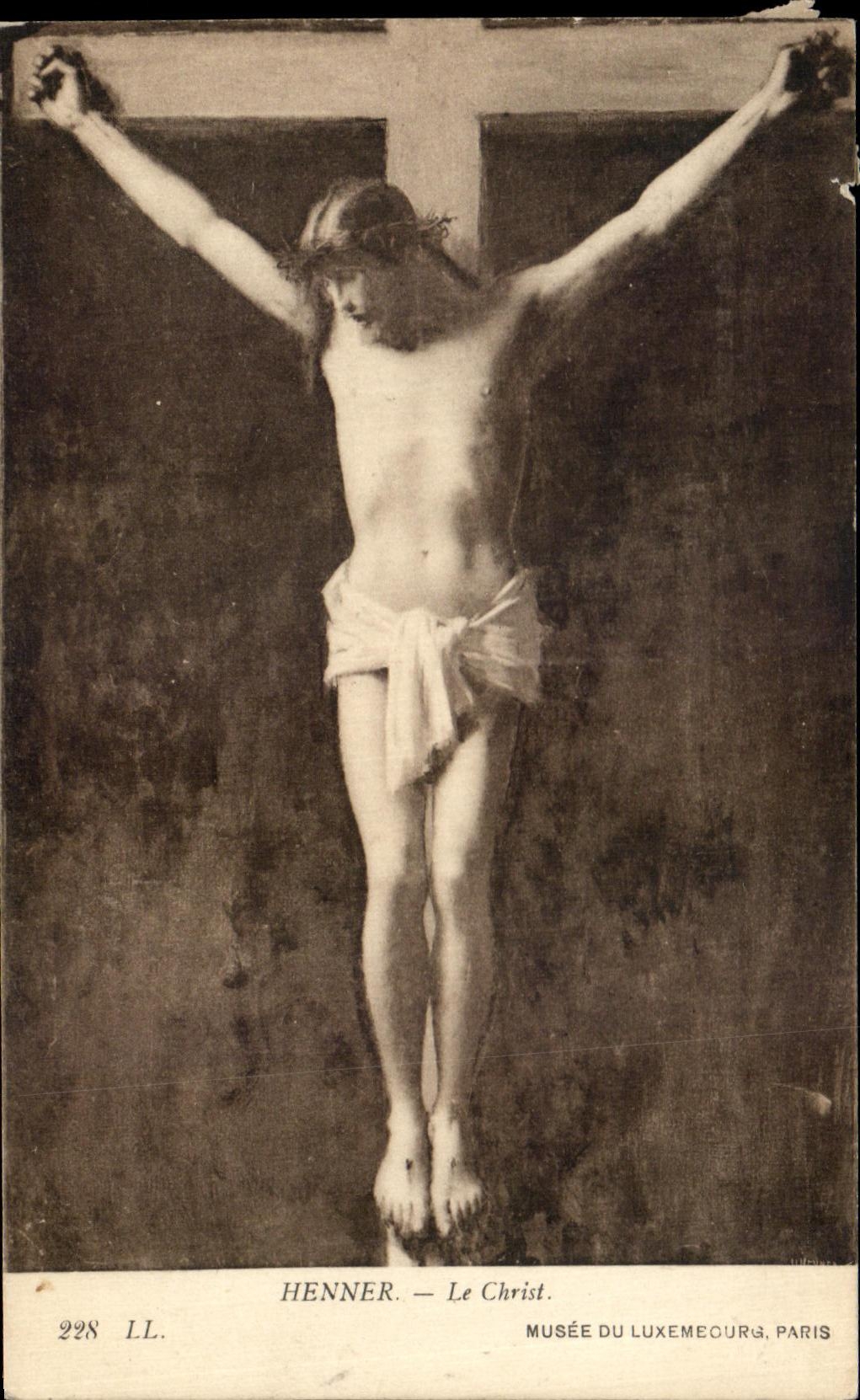 CPA Henner Le christ Musee du Luxembourg Paris 