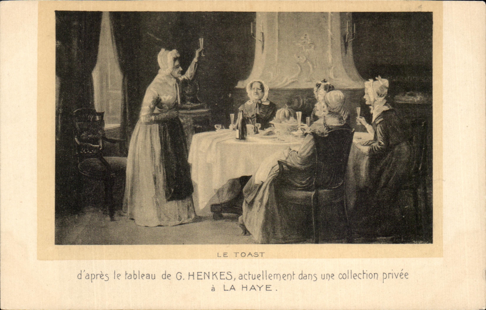 CPA Fantaisie Le toast Henkes La Haye