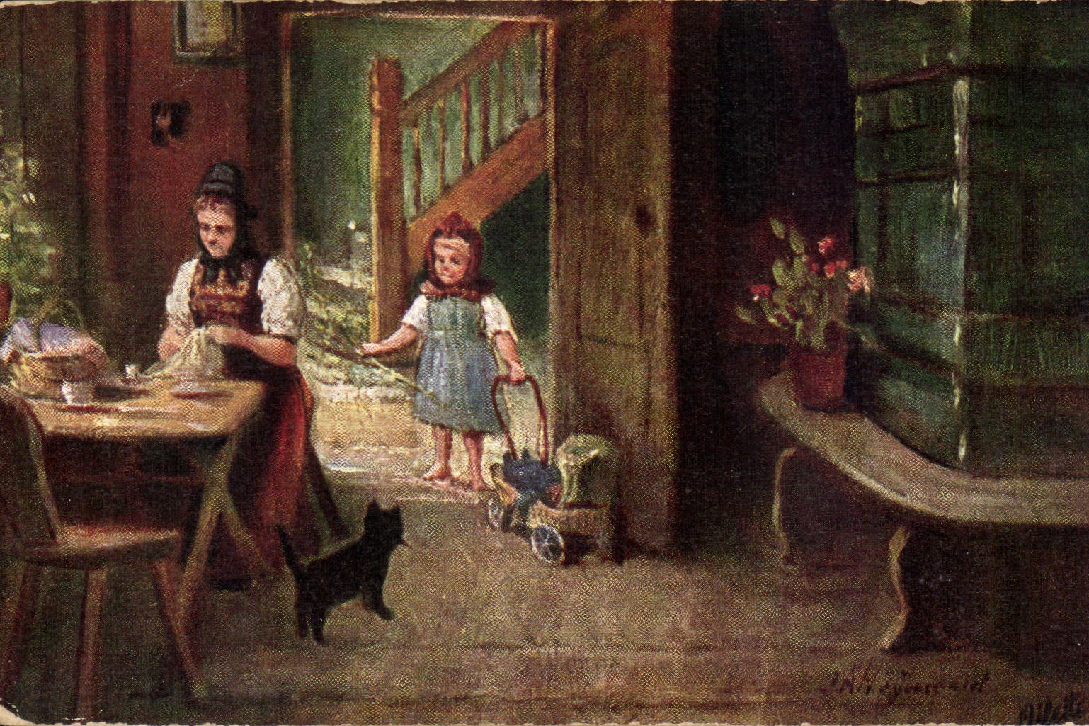 CPA The black forest of Schwarzland 