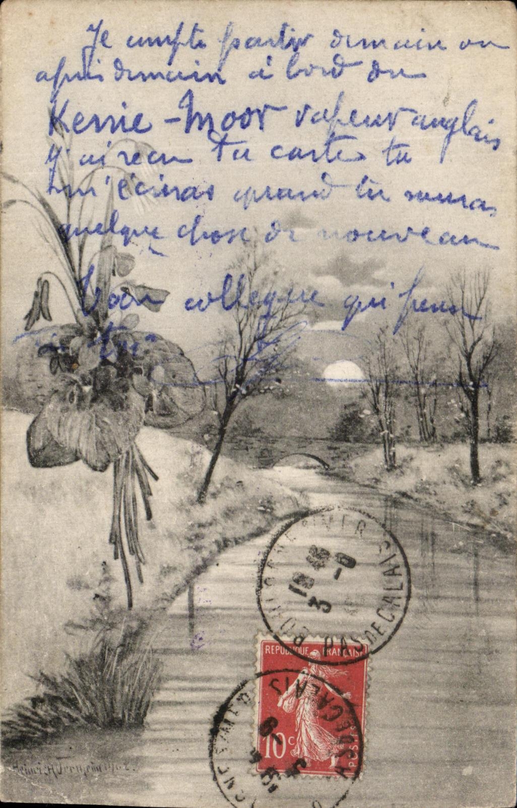 CPA Fantaisie Paysage