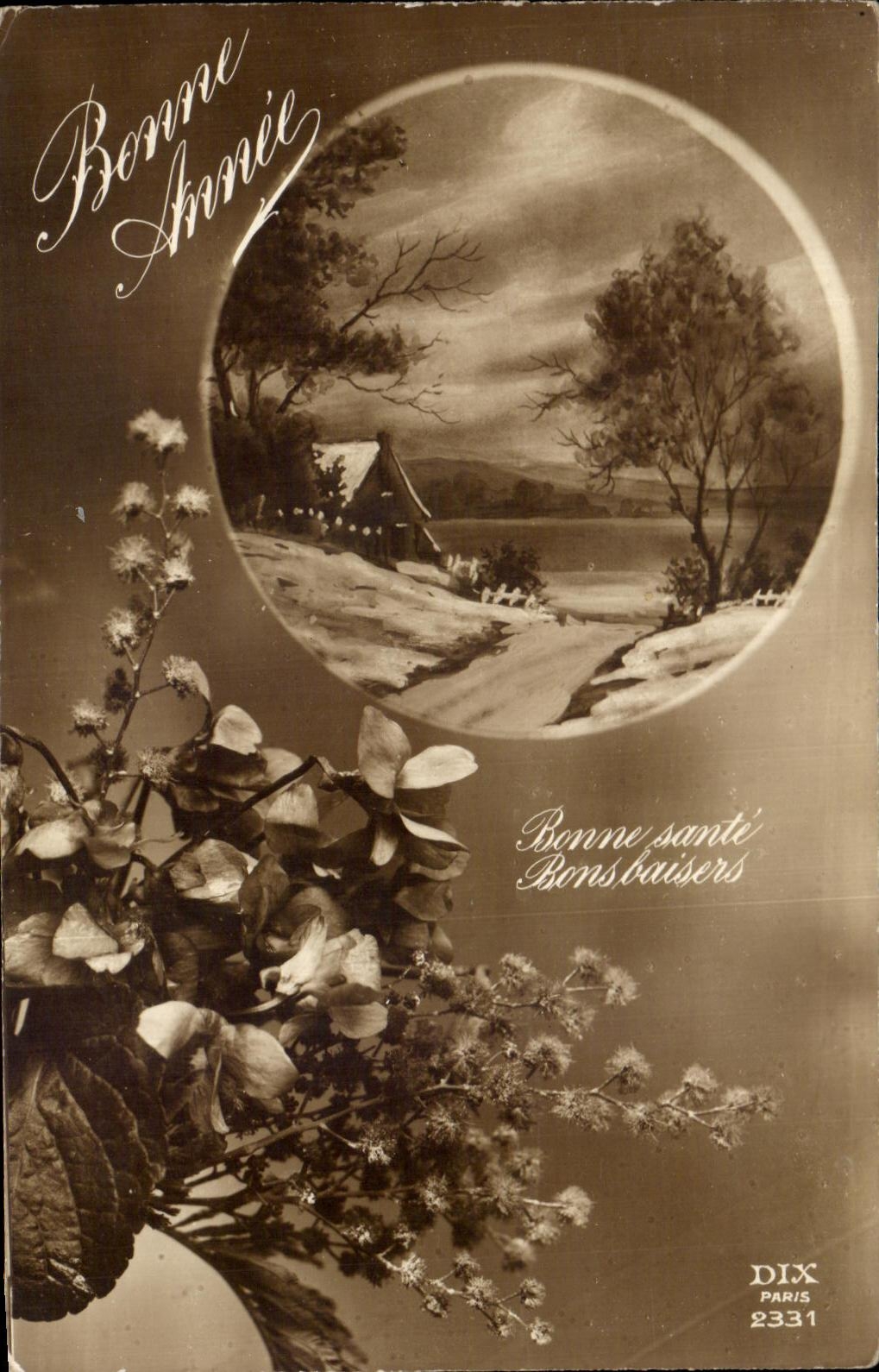 CPA Fantaisie Bonne annee
