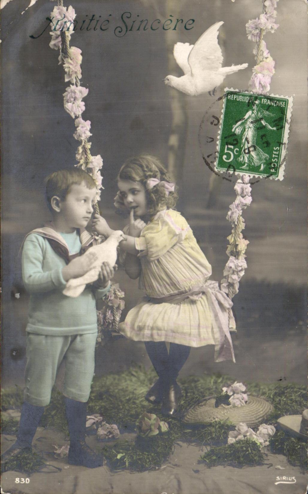 Palomas de los ninos de la fantasia de CPA