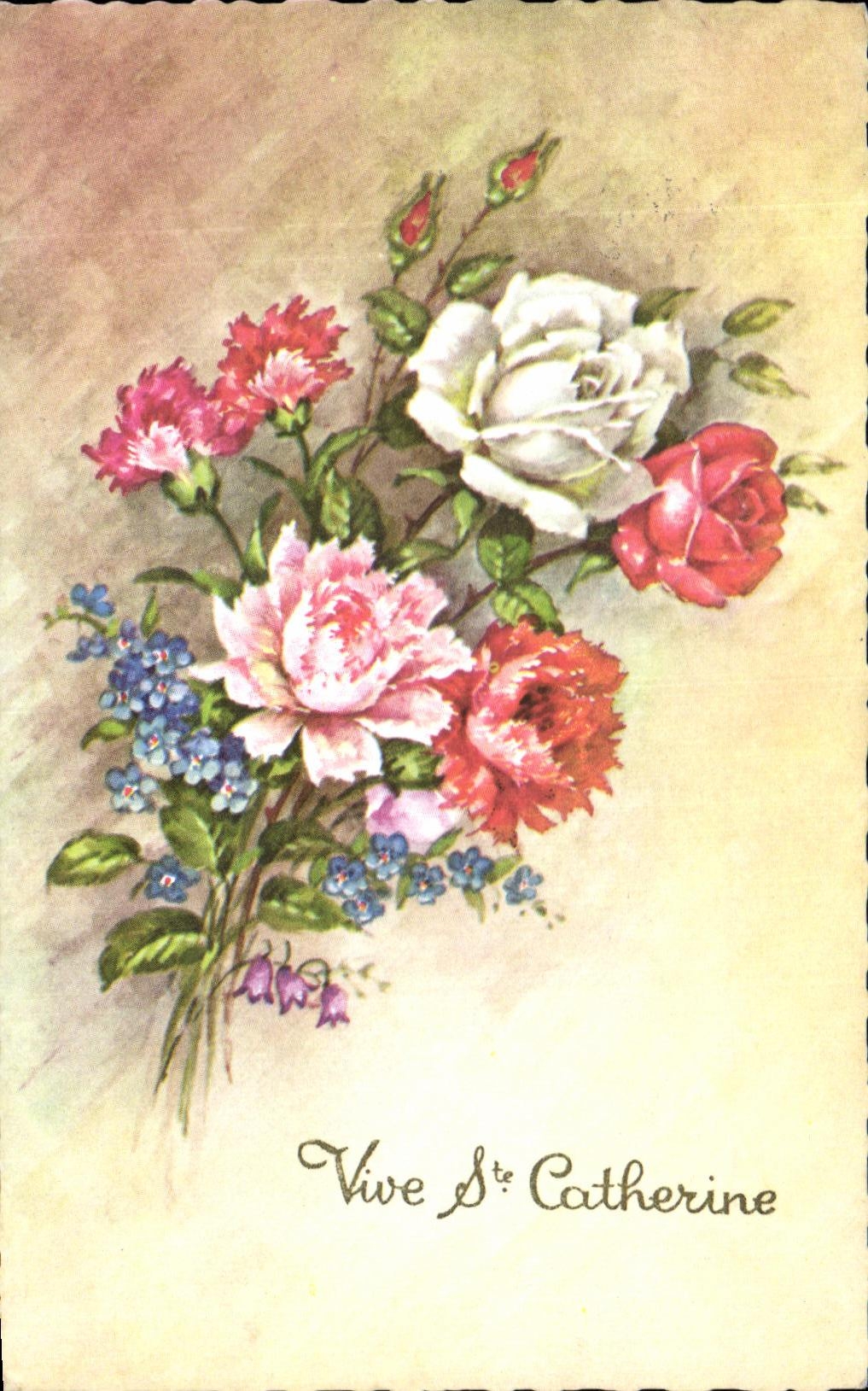 CPA Fantaisie florece las vidas co Catherine