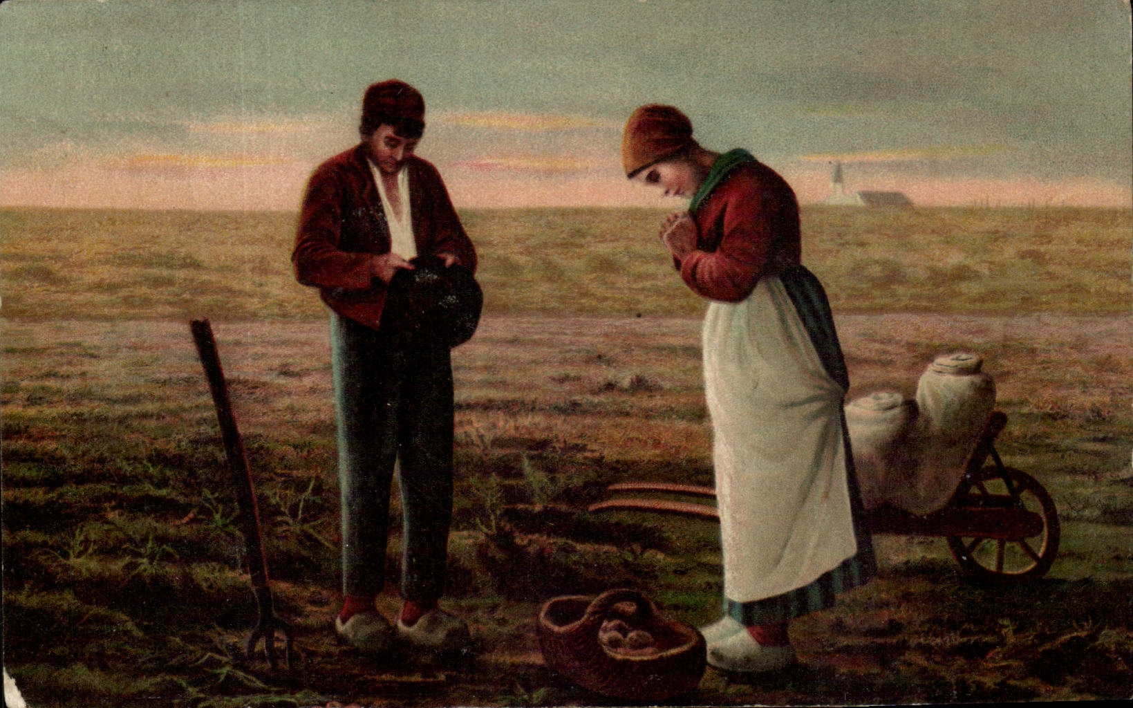 CPA Fantaisie Paysans Millet 