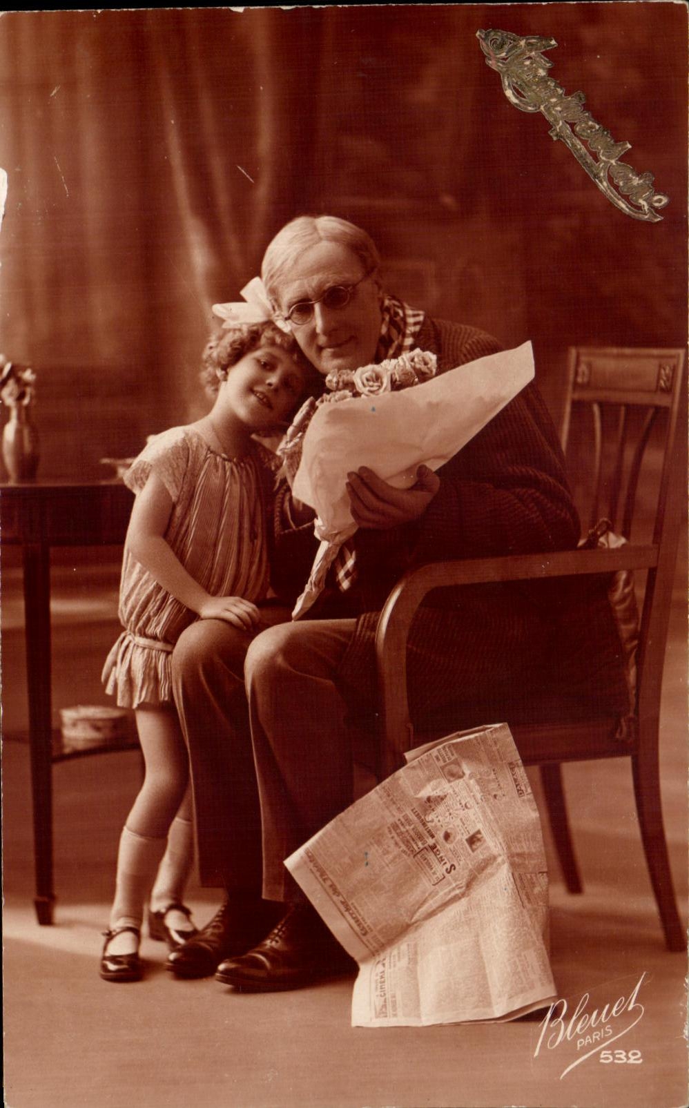 Nino de la fantasia de CPA y padre grande