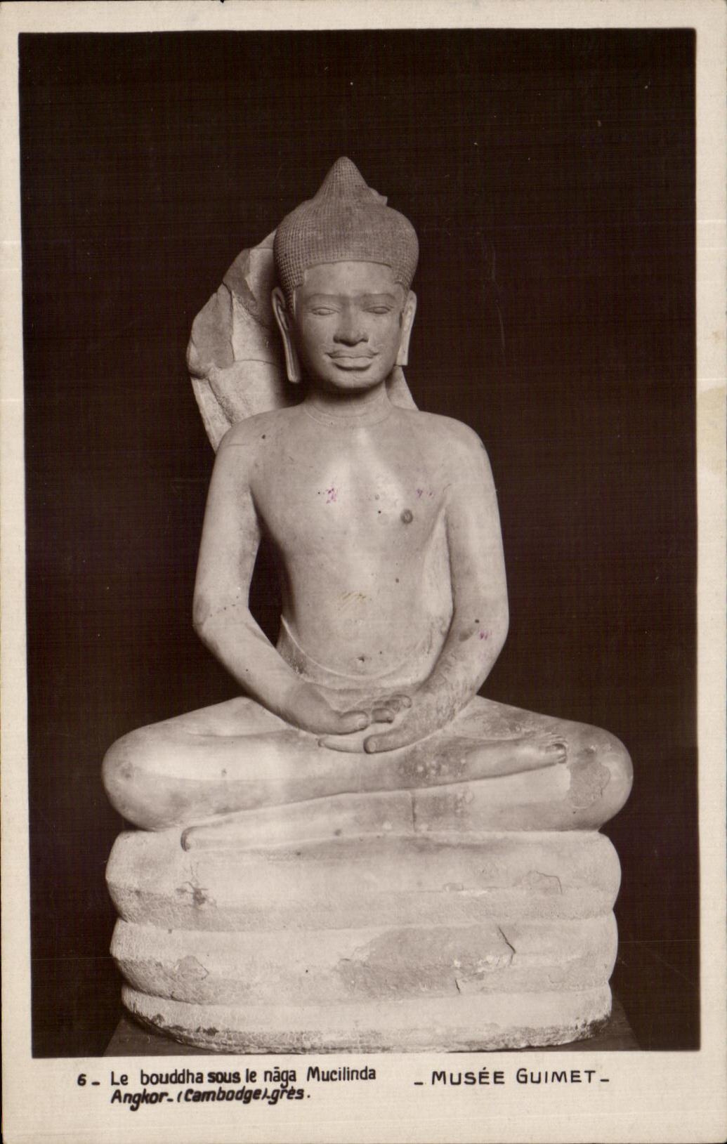 CPA el Buddha debajo del museo Guimet Paris de Naha Macilinda Angkor Campuchea