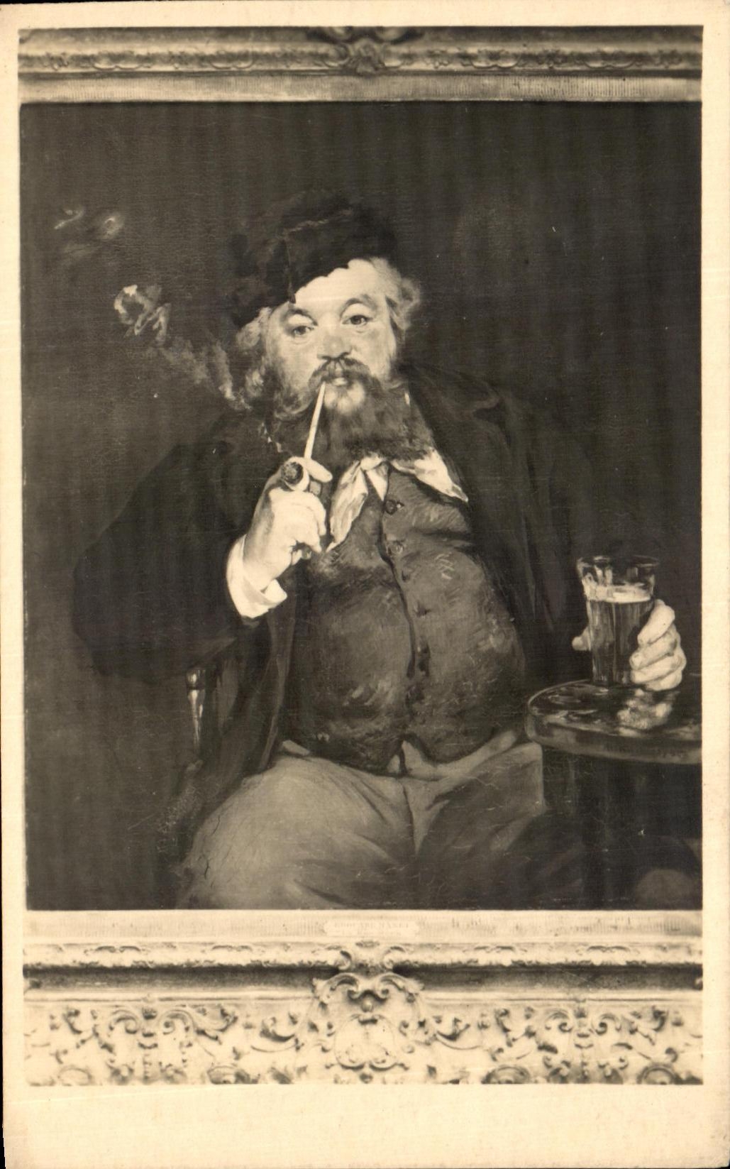 CPA Fantaisie Manet le bon bock Carol Tyson Philadelphie 