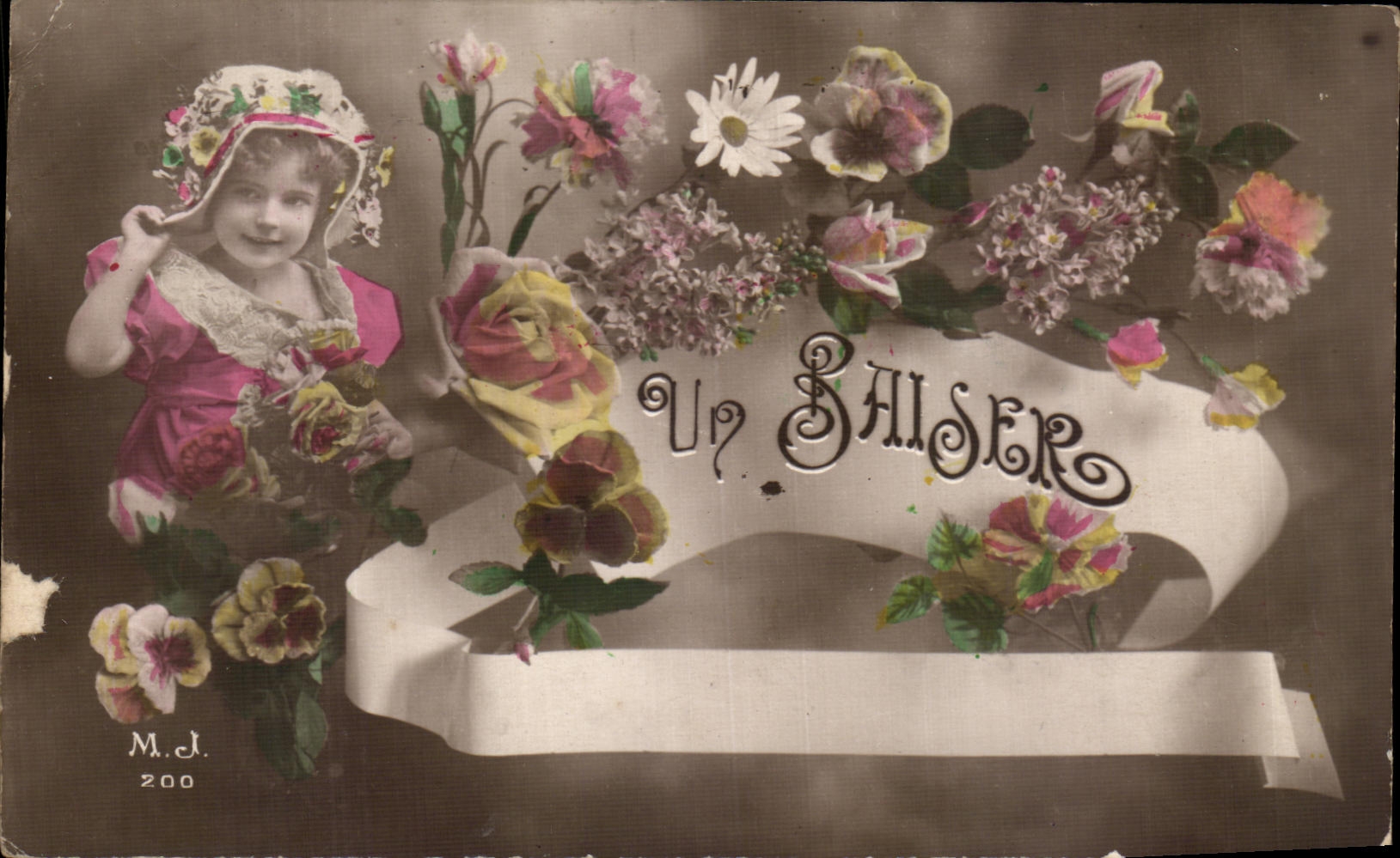 Nino de flores de la fantasia de CPA