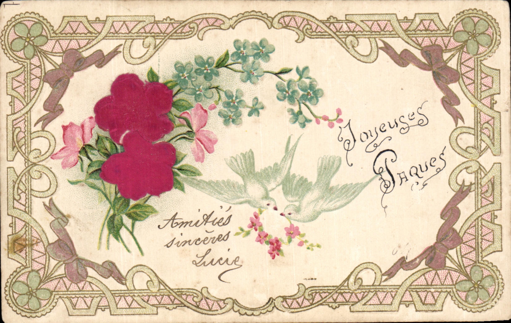 La fantasia de CPA florece palomas