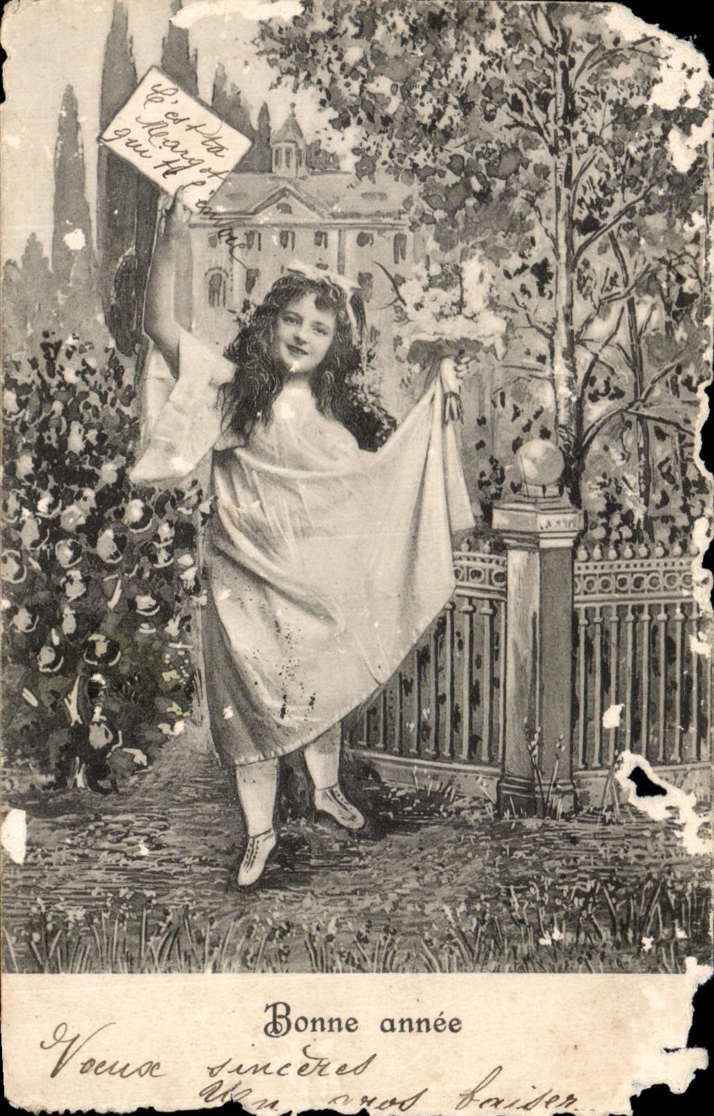 Muchacha del nino de la fantasia de CPA