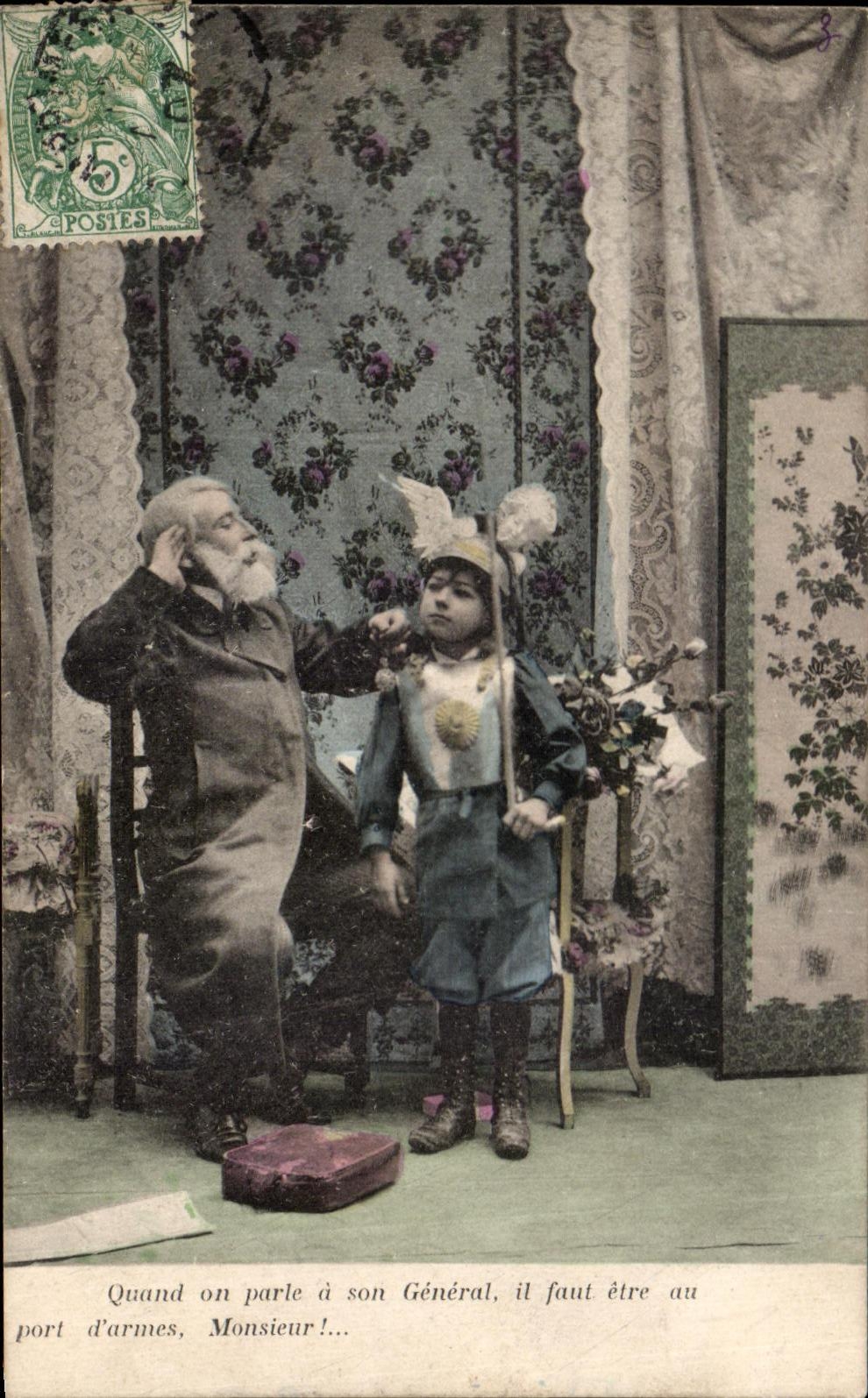 Nino de la fantasia de CPA y padre grande