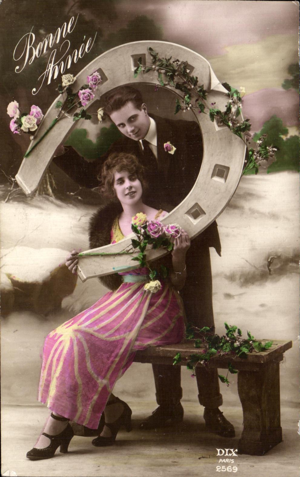 CPA Fantaisie Woman Horseshoe