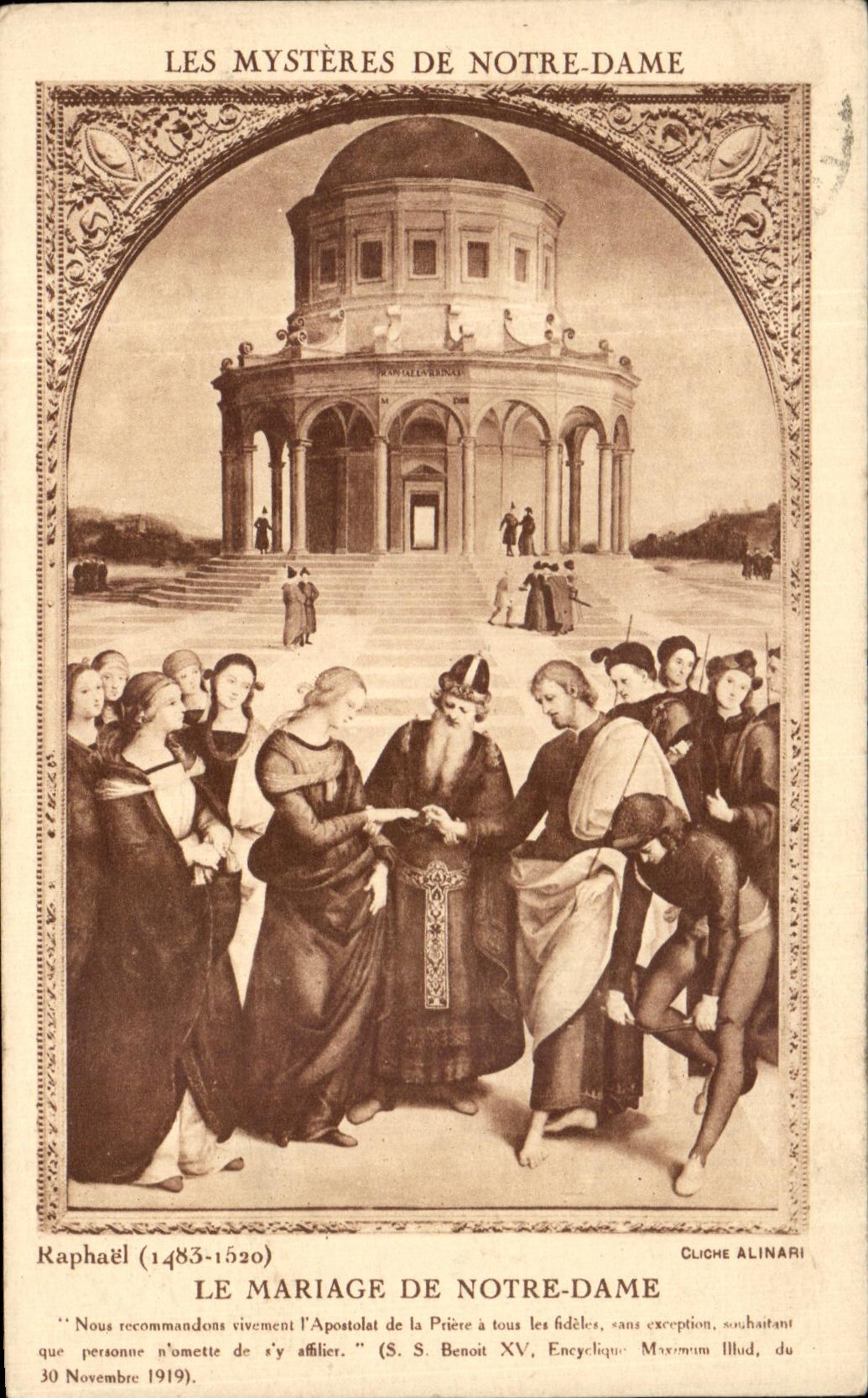 CPA Le mariage de Notre DAme Raphael