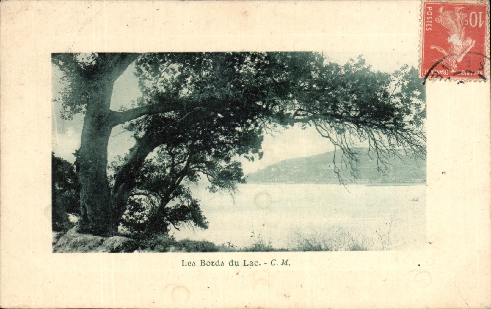 Bordes de la fantasia de CPA del lago