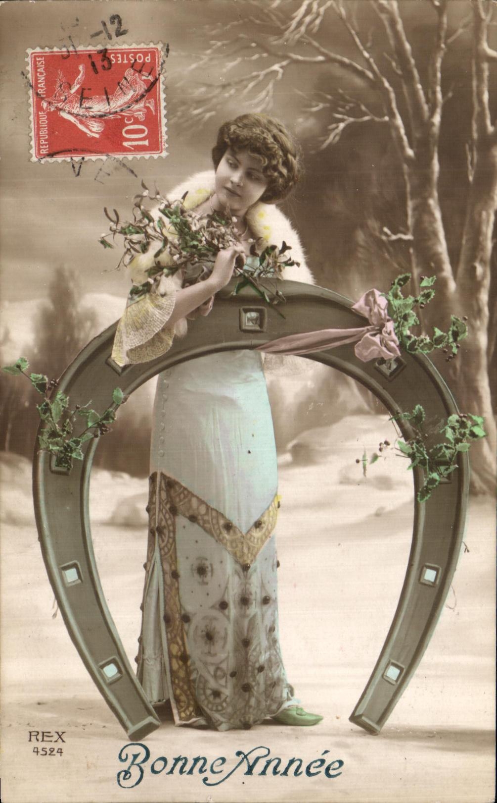 CPA Fantaisie Woman Horseshoe