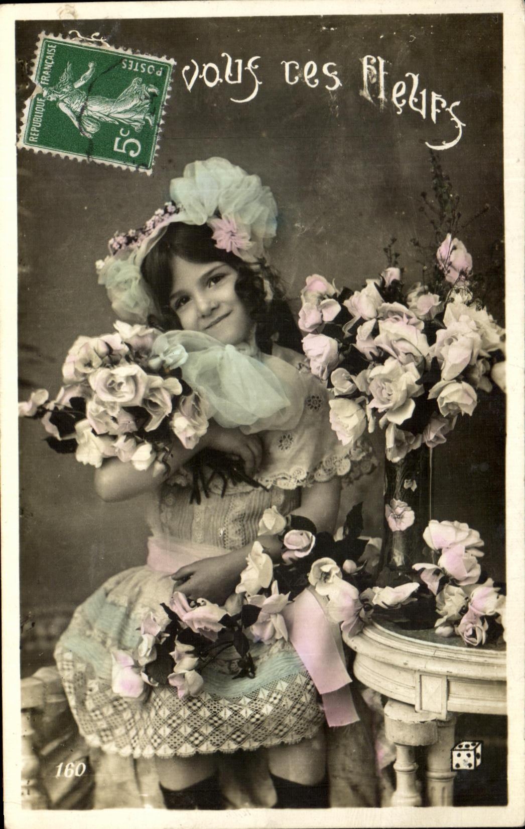 Nino y flores de la fantasia de CPA