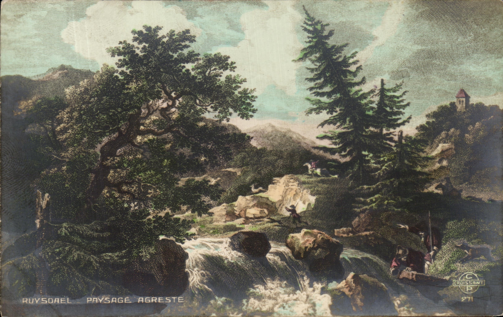 Paisaje rural de Ruysoael de la fantasia de CPA