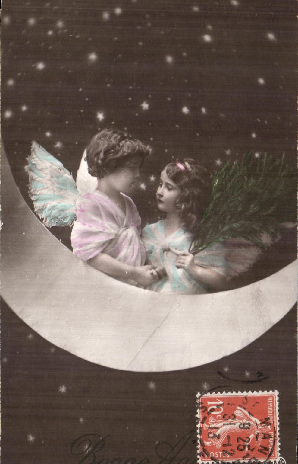 Ninos de la fantasia de CPA la luna