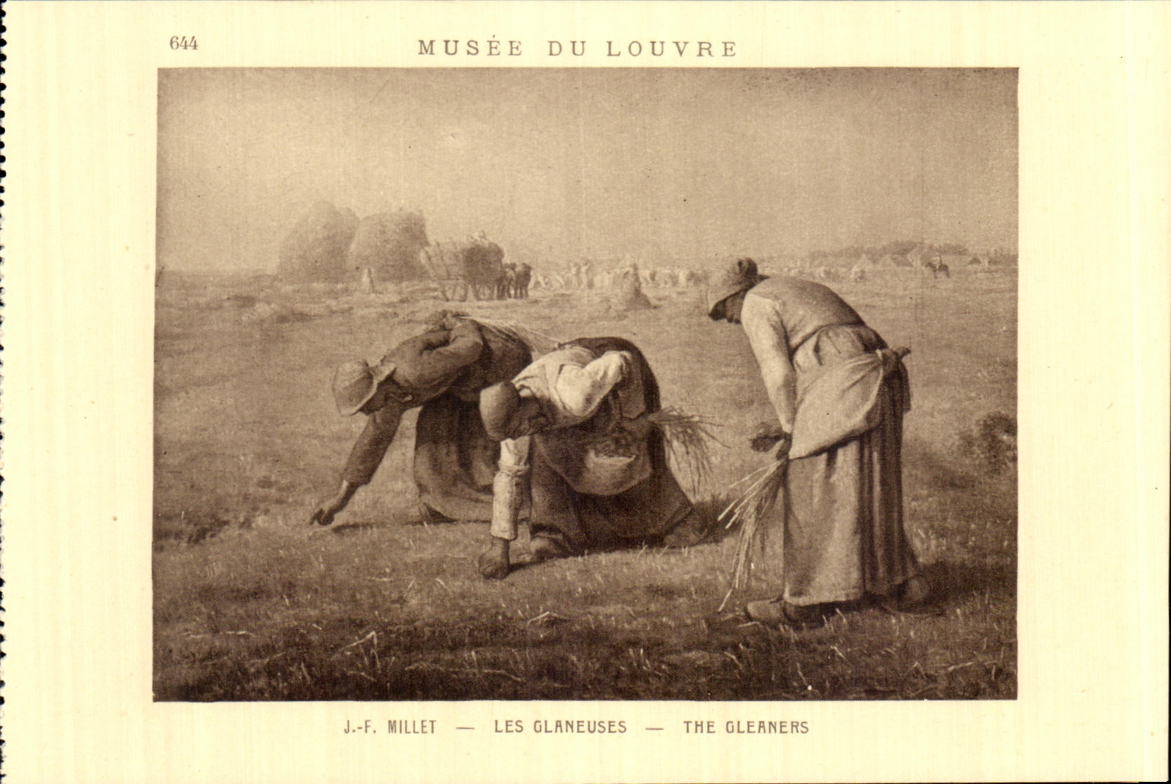 CPA Musee Du Louvre Millet Les Glaneuses