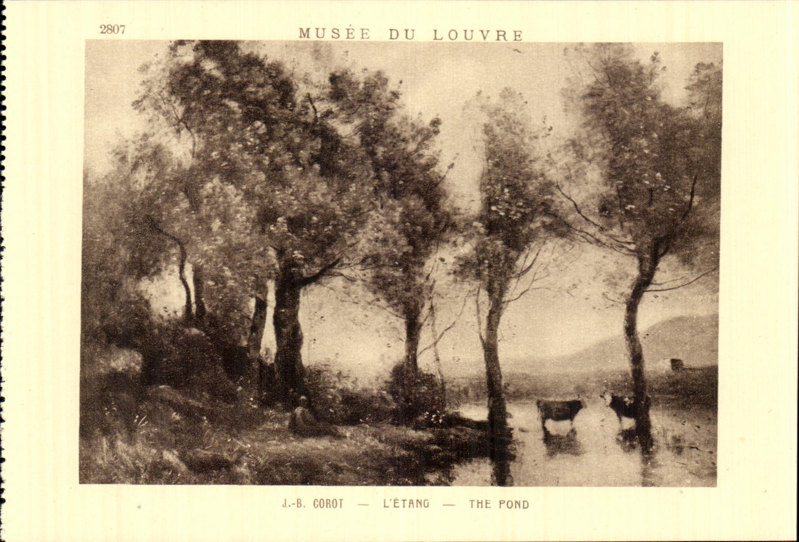 CPA Musee Du Louvre Corot L'etang Vaches
