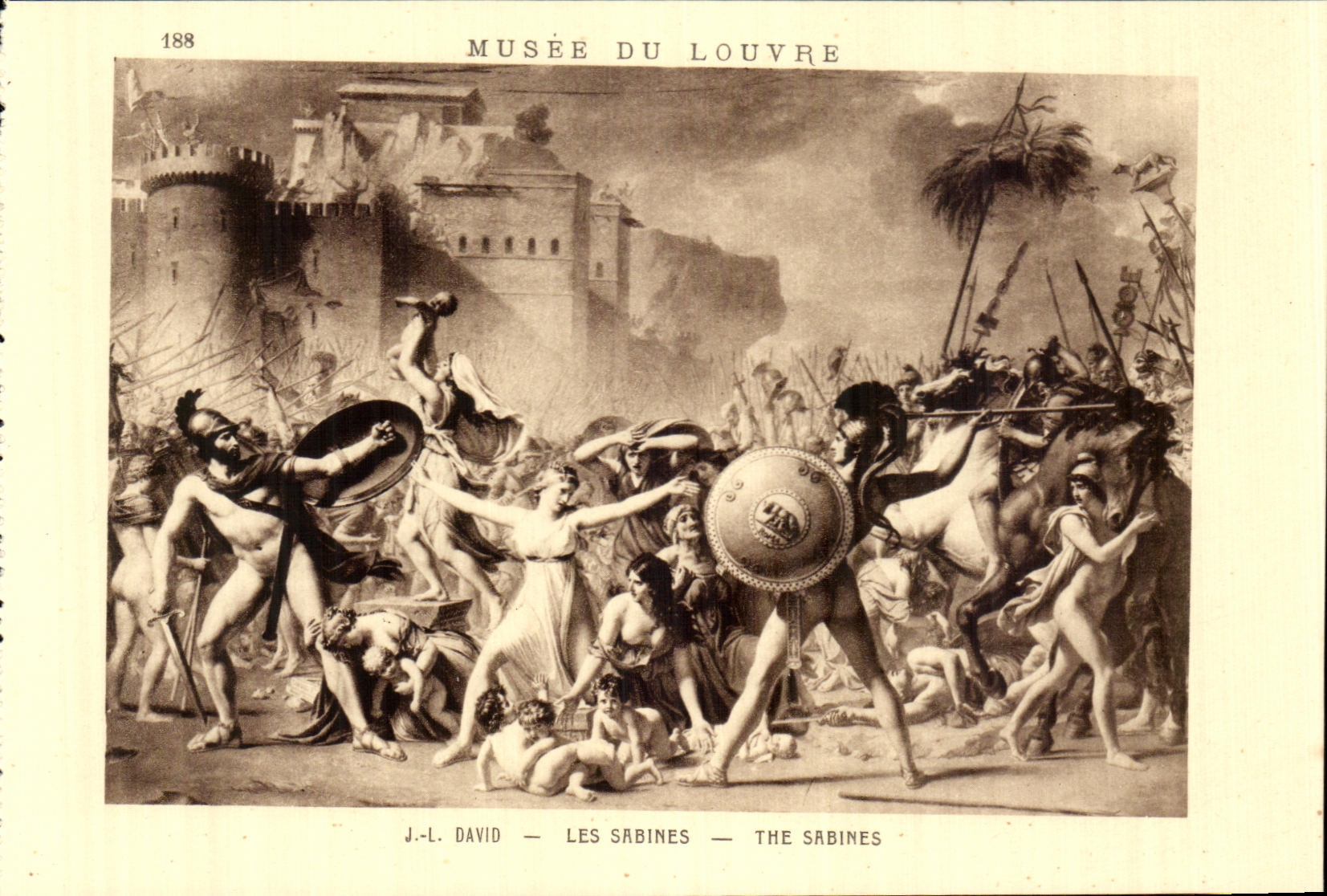 CPA Musee Du Louvre David Les Sabines