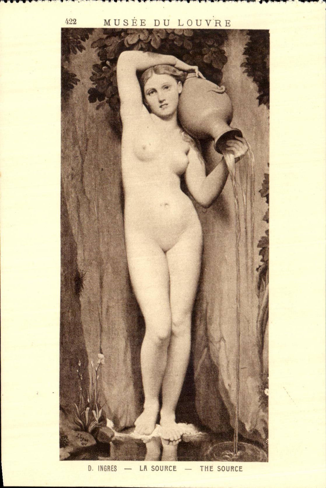 CPA Musee Du Louvre Ingres La Source 