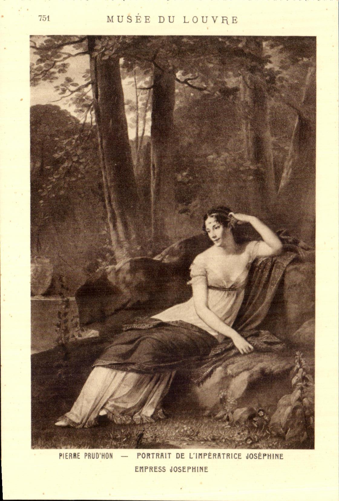 CPA Musee Du Louvre Pierre Prud'hon Portrait De L'imperatrice Josephine 
