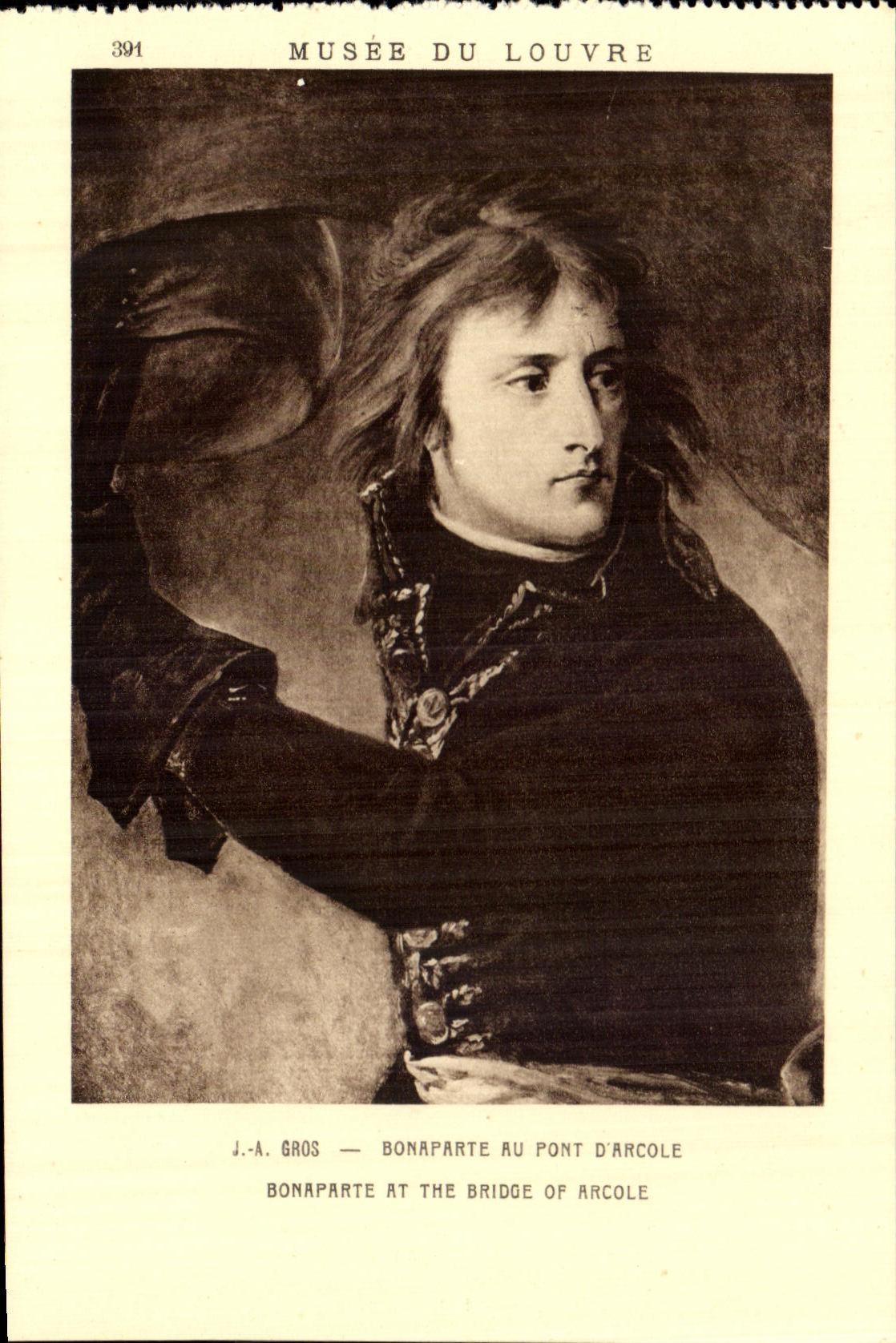 CPA Musee Du Louvre Gros Bonaparte Au Pont D'arcole Bonaparte Napoleon 1er