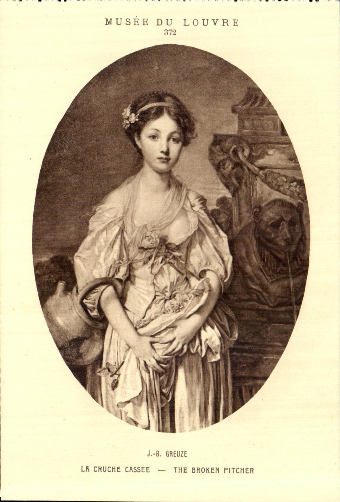 CPA Musee Du louvre La Cruche Cassee Greuze