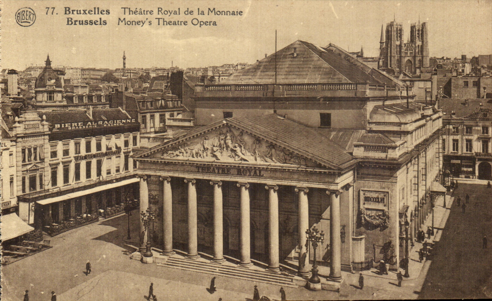 Teatro real de CPA Bruselas de la moneda