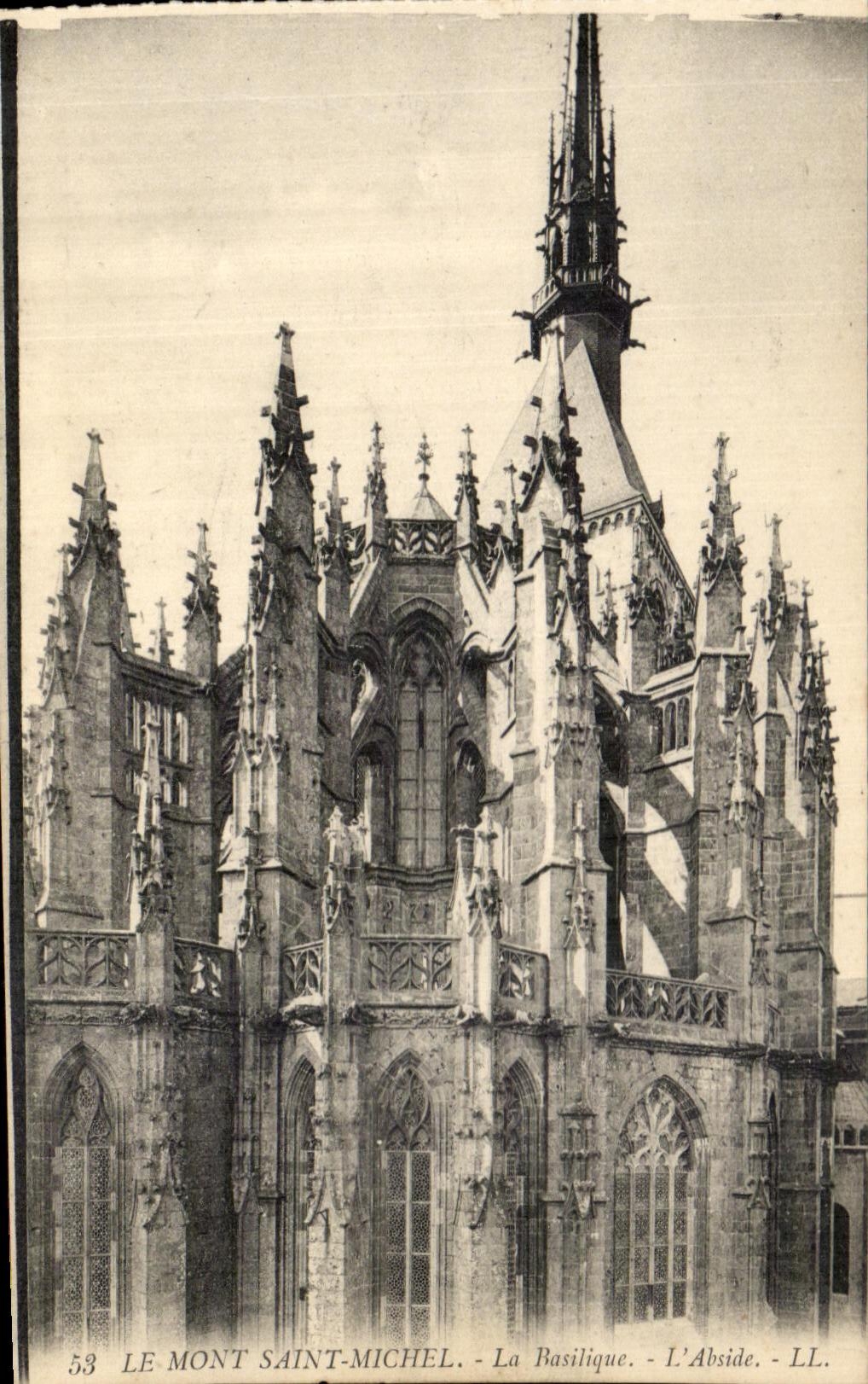 CPA Mont Saint Michel the Basilica the Apse
