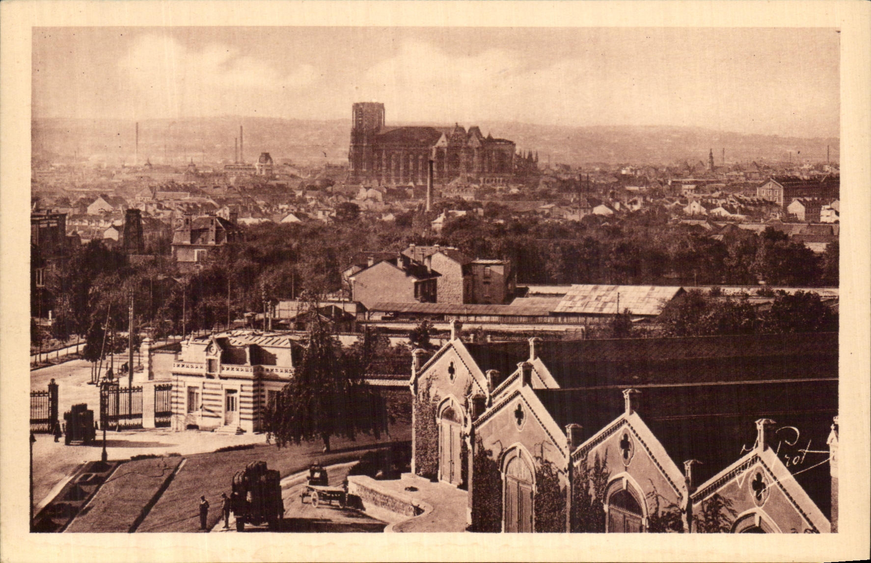 CPA Rheims View taken of the Pommery Cellars