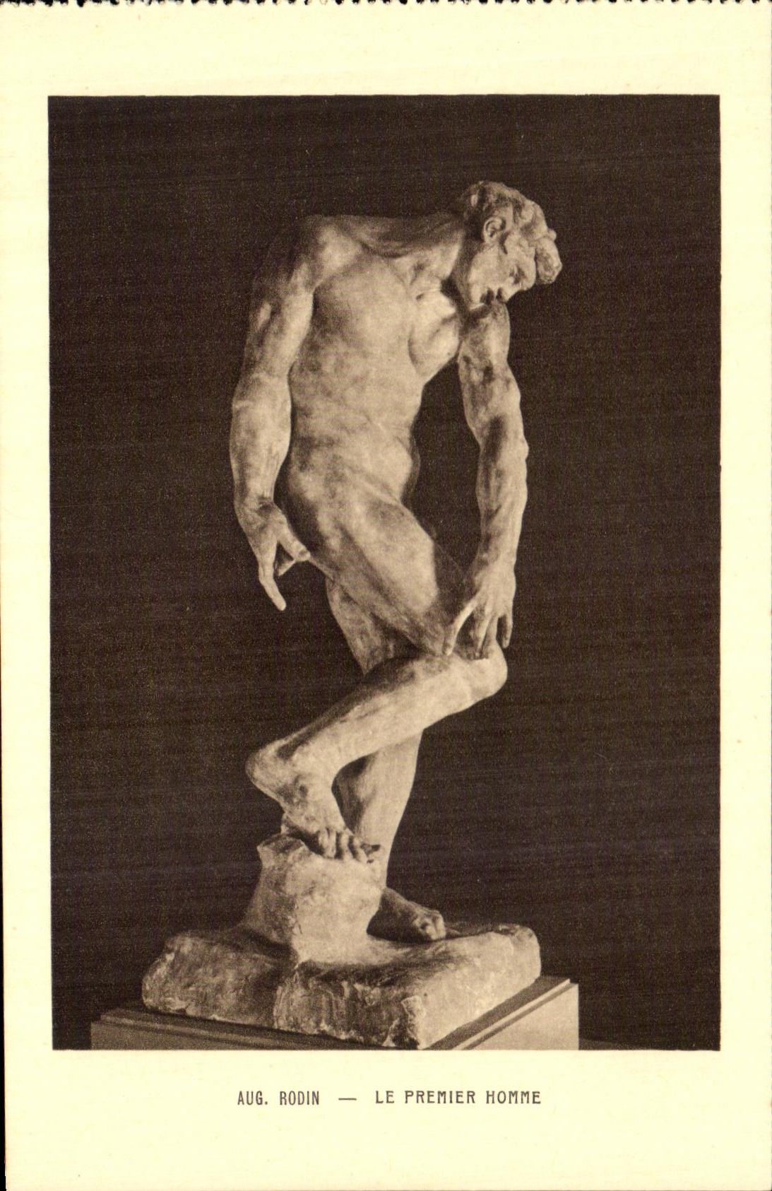 CPA Rodin el primer hombre