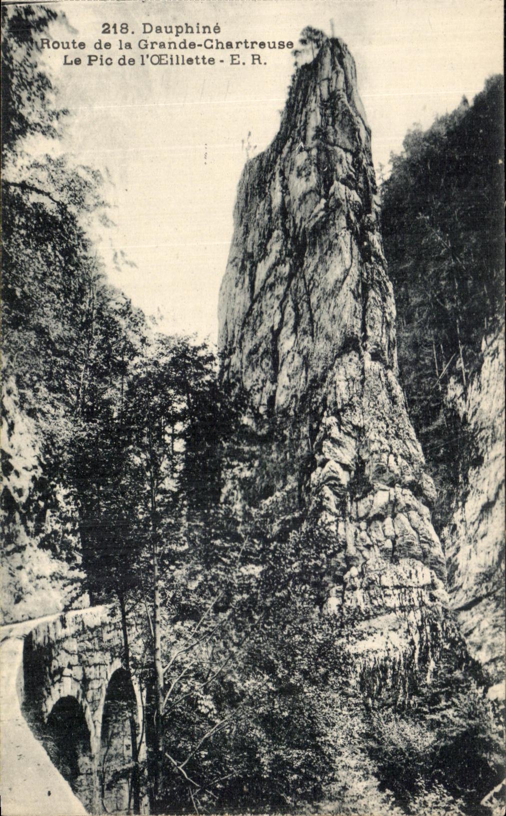 Chartreuse grande de Dauphine CPA Road Of la amapola del aceite de Peak Of