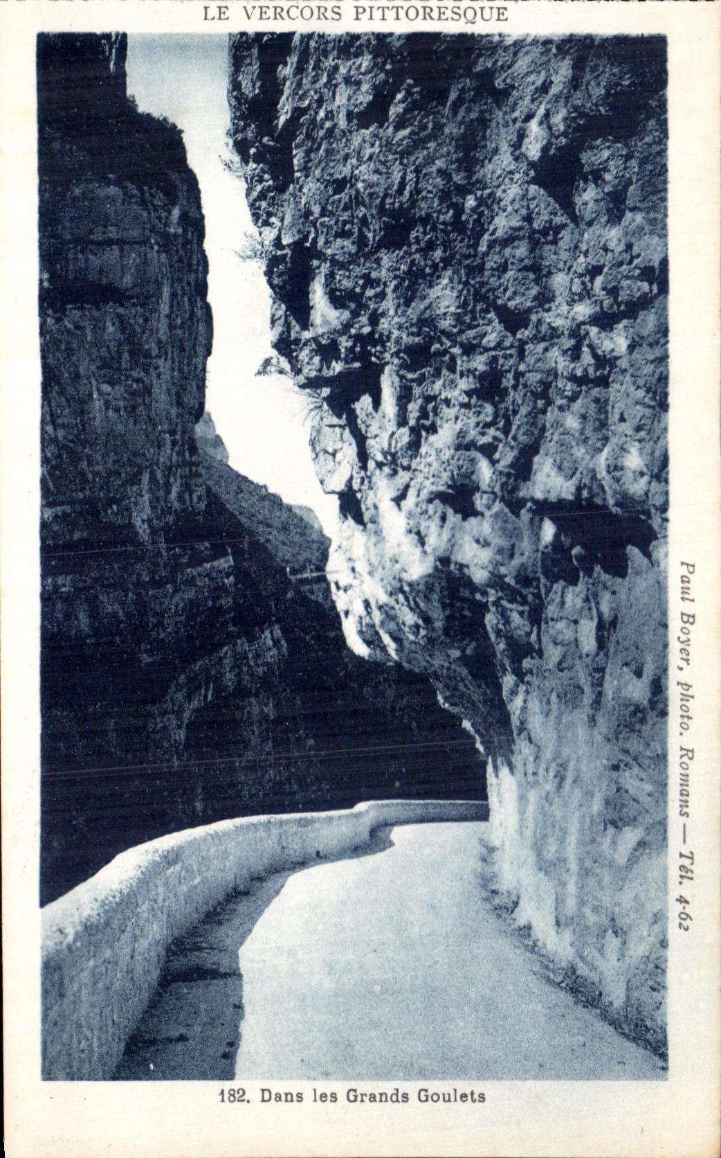 CPA Le Vercors Pittoresque Route Des Grands Goulets Et Cascade De La Vernaison