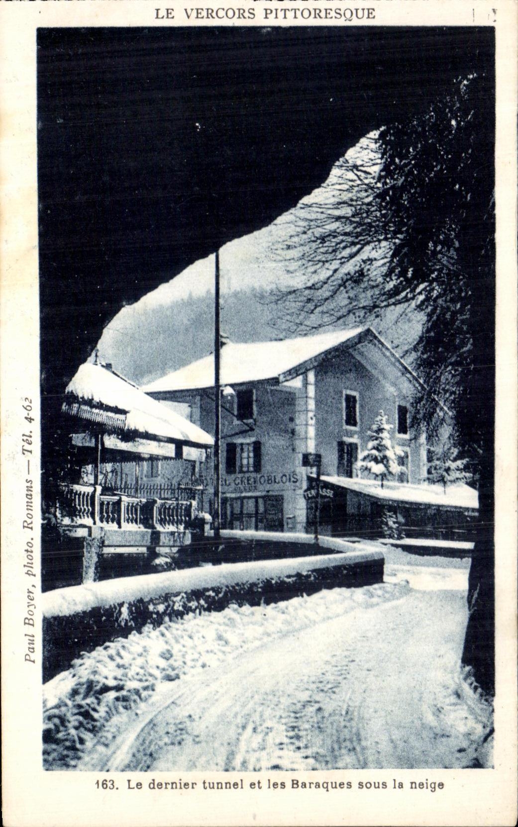 CPA Le Vercors Pittoresque Le Dernier Tunnel Et Les Baraques Sous La Neige