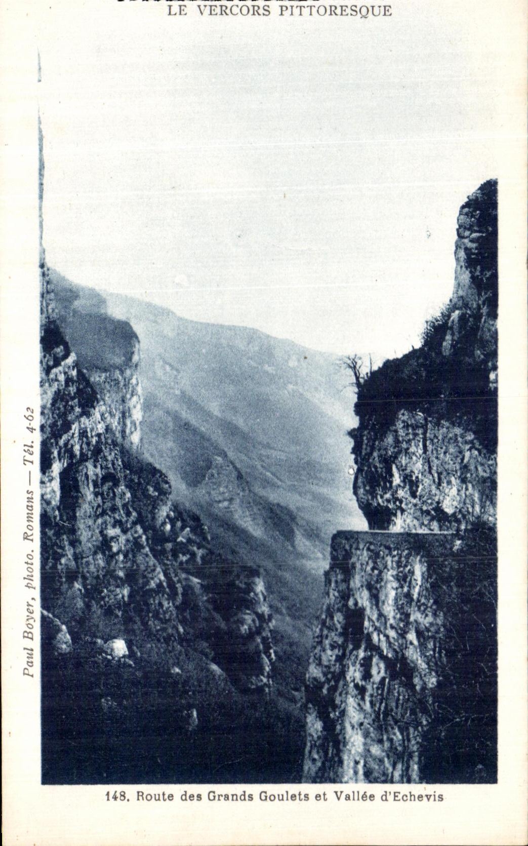 CPA Le Vercors Pittoresque Route Des Grands Goulets Et Vallee D'echevis