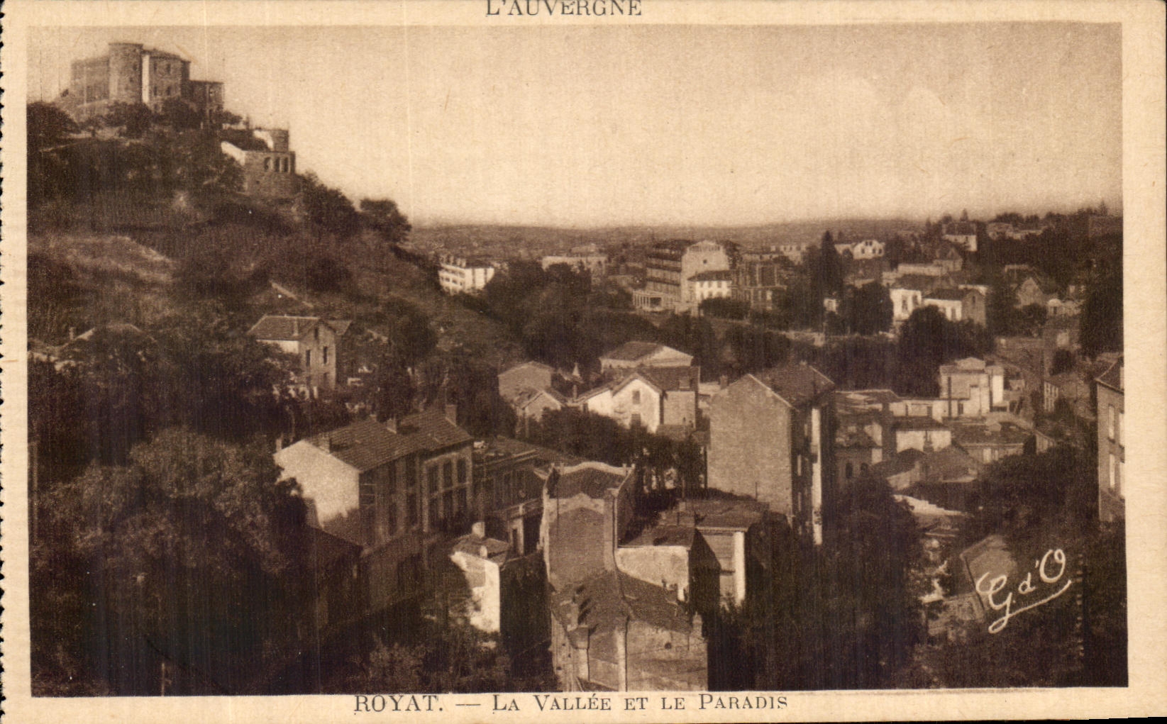 CPA Auvergne Royat the Valley And the Paradise