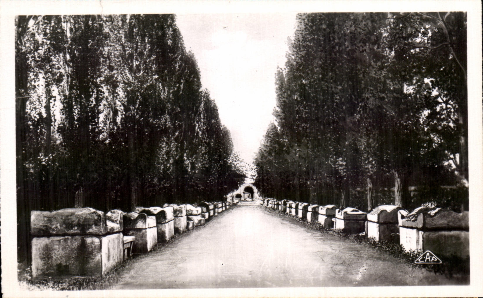 CPA Arles Alyseamps gone Of the Tombs