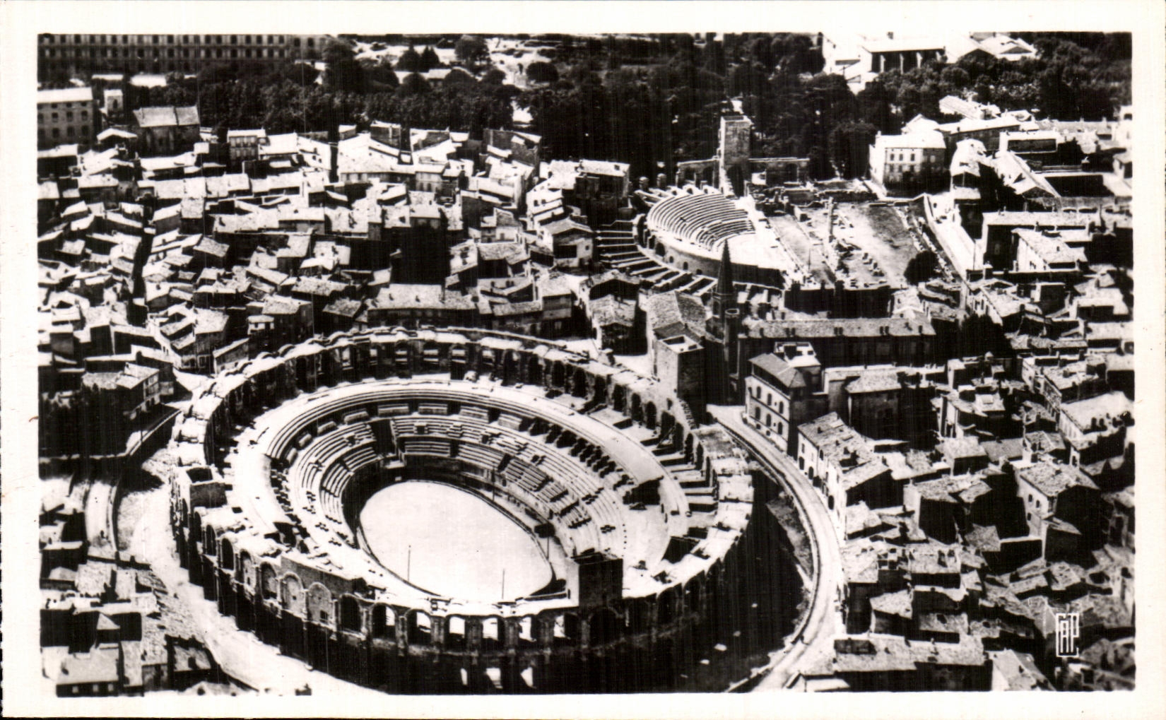 CPA Arles the Romain Amphitheater And the Ancient Theater