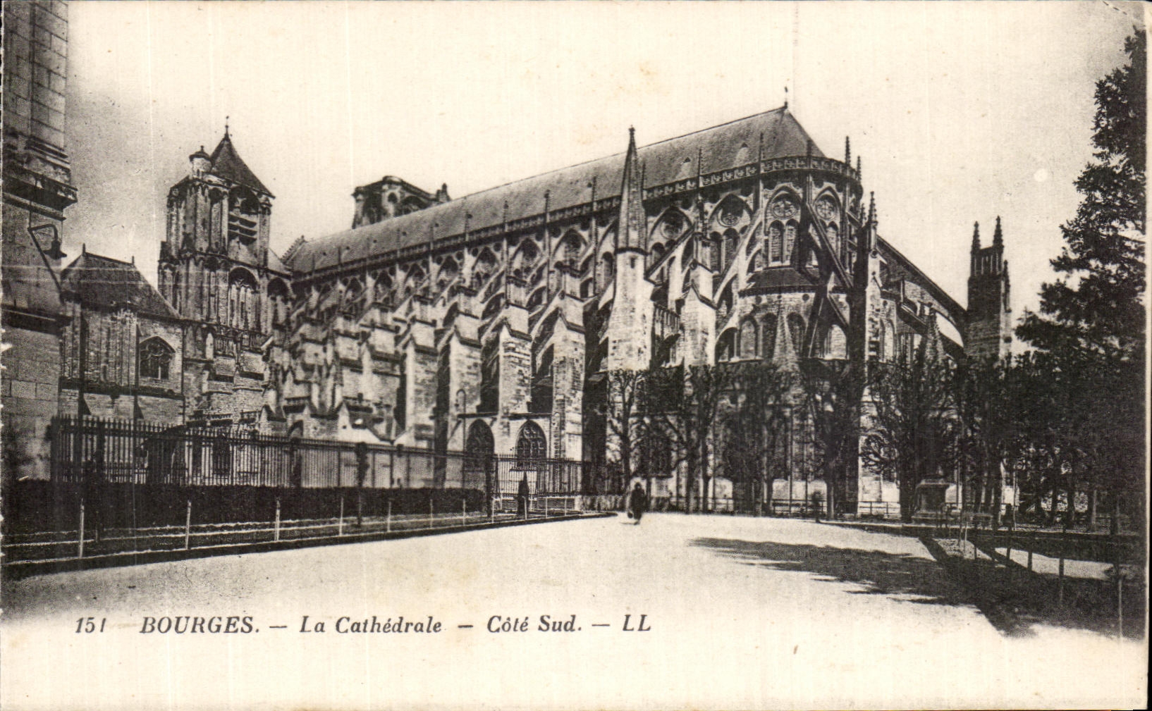 CPA Bourges la pieza meridional de la catedral