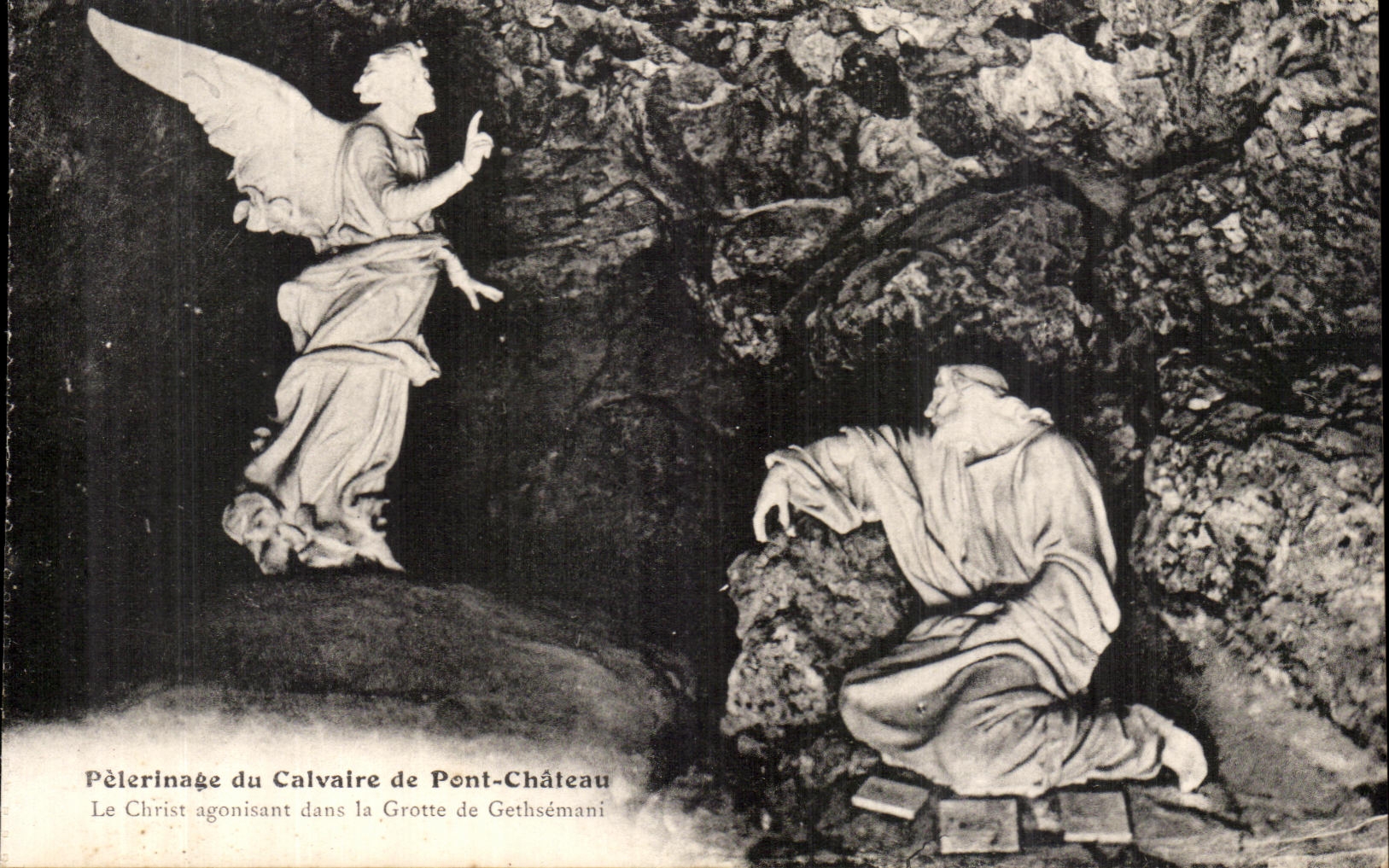 CPA Pilgrimage of the Martyrdom of Bridge Castle Christ failing in the Cave of Gethsemani