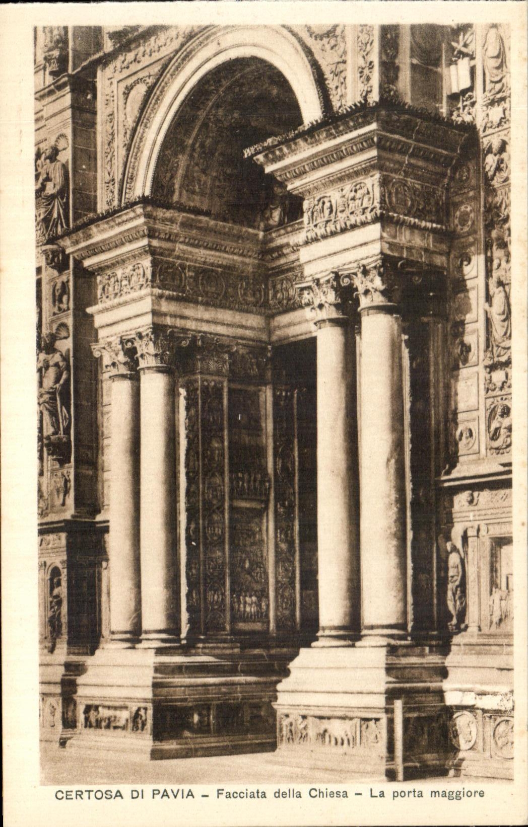 El della Chiesa de Pavia Facciata de los Di de CPA Certosa lo llevo Maggiore