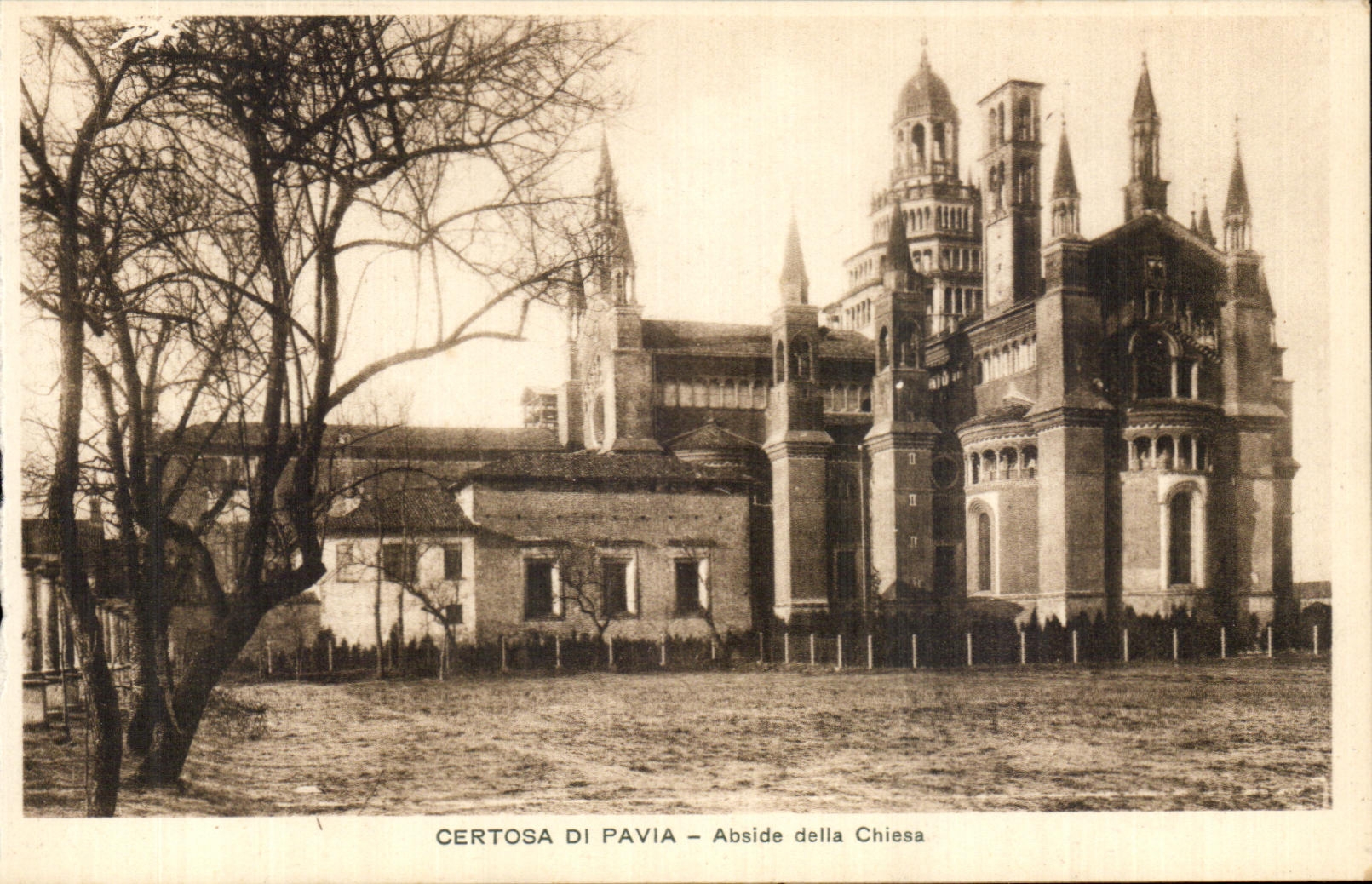 Della Chiesa del Apse de Pavia de los Di de CPA Certosa
