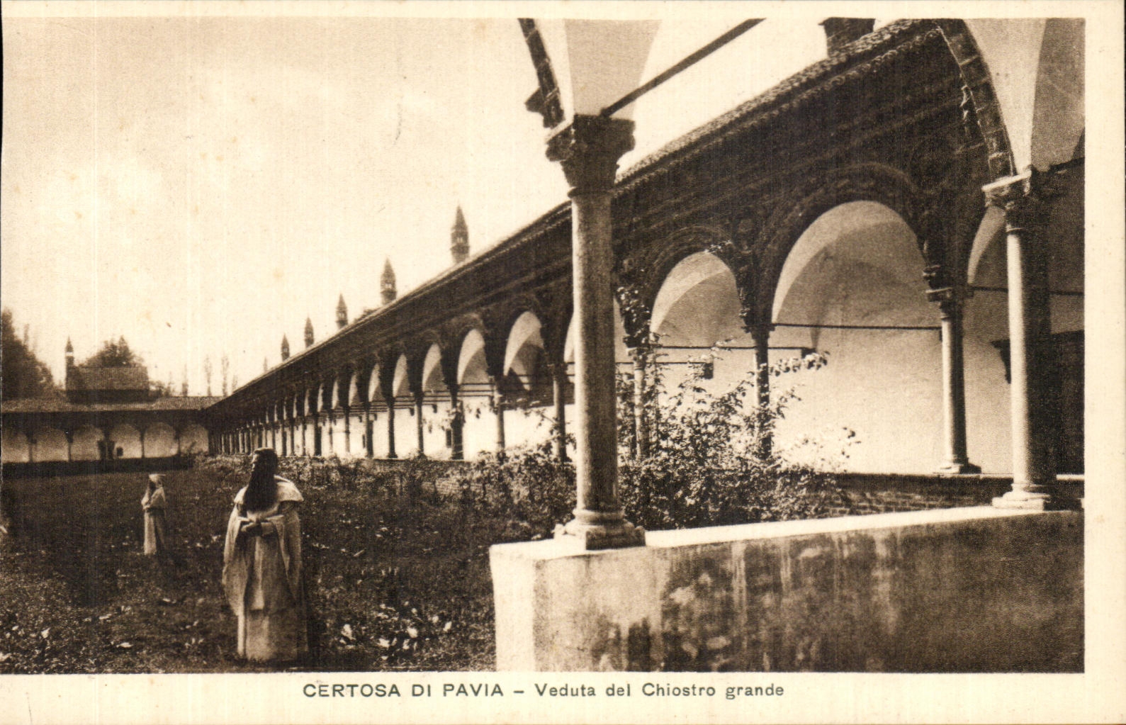 Di grandes Pavia Veduta del Chiostro de CPA Certosa