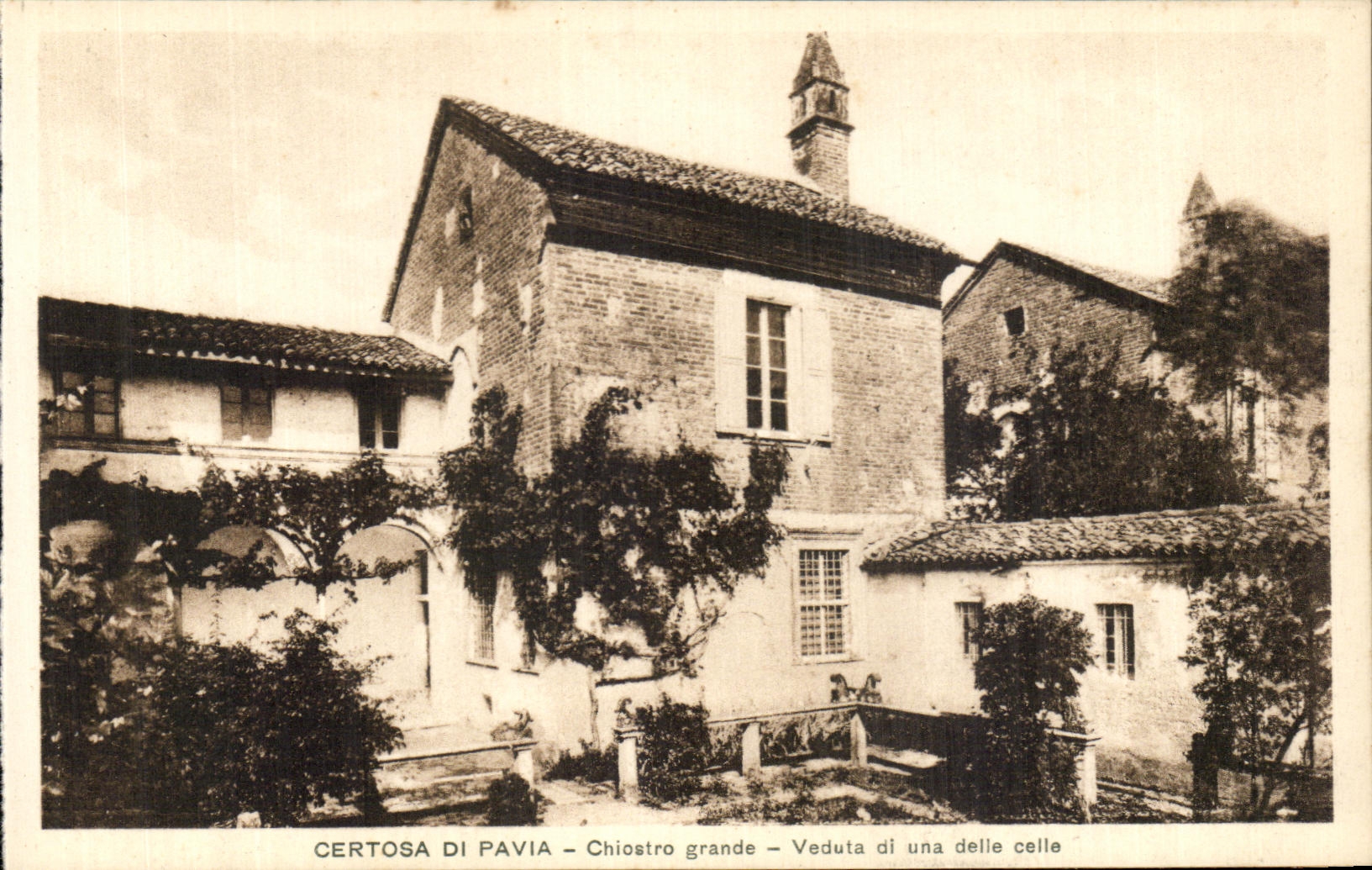 Delle grande de Pavia Chiostro Veduta di una de los Di de CPA Certosa eso